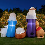 Inflable Navidad Nacimiento 1.8m Exterior Jardin Luz Led