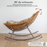 Sillon Mecedor Nido Ratan Diseno Moderno Comodo Y Envolvente