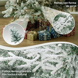 Arbol Navidad Nevado 2.10m Pino Navideño Escarcha Nieve