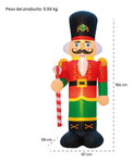 Inflable Navidad 1.86m Cascanueces Exterior Luces Led