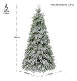 Arbol Navidad Nevado Frondoso 2.30m Pino Abeto Normandía