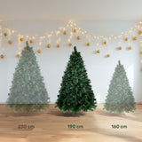 Arbol Navidad Verde Escoces Doble Rama Frondoso Piñas 1.9m