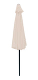 Sombrilla Playa Jardin Angulo 2.7m Sol Inclinacion Manivela Sombrilla Exterior Beige
