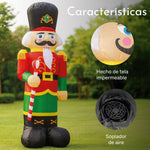 Inflable Navidad 1.86m Cascanueces Exterior Luces Led