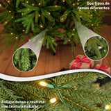 Arbol Navidad Luces Led 2.20m Pino Navideño Frondoso Grande