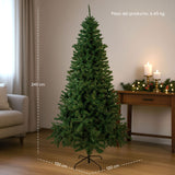 Arbol Navidad 2.40m Pino Navideño Artificial 1200 Ramas