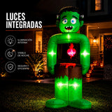 Inflable Halloween Frankenstein 1.8m Jardin Exterior Luz Led Verde