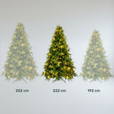 Arbol Navidad Luces Led 2.20m Pino Navideño Frondoso Grande