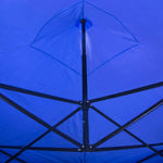Carpa Toldo 3x3 Reforzado Azul Plegable Impermeable Jardin AZUL