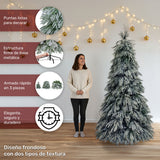 Arbol Navidad Nevado Frondoso 2m Pino Abeto Normandía
