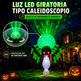 Inflable Halloween Arana Gigante Bruja Colgante 1.82m Led Verde