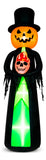 Inflable Halloween Hombre Calabaza Fantasma Gigante 3.6m Led Negro