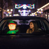 Inflable Navidad Duende Gnomo Carro Automovil Interior 92cm