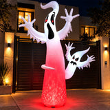 Inflable Halloween Fantasma Gigante 3.6 M Luces Led Exterior Blanco
