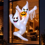 Inflable Halloween Fantasmas Espiral Calabaza 1.8m Luces Led Blanco