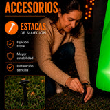 Inflable Halloween Hombre Calabaza Fantasma Gigante 3.6m Led Negro