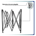 Carpa Toldo 3x3 Reforzado Azul Plegable Impermeable Jardin AZUL