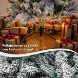 Arbol Navidad Lapiz 2.20 Metros Pino Nevado Escarcha Nieve