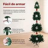Arbol Navidad 2.40m Pino Navideño Artificial 1200 Ramas