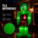 Inflable Halloween Frankenstein 1.8m Jardin Exterior Luz Led Verde