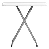 Mesa Plegable De Servicio Exterior Resistente 76.5cm Color Blanco