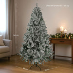 Arbol Navidad Nevado 1.6m Pino Navideño Artificial 400 Ramas