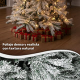 Arbol Navidad Nevado 2.10m Pino Navideño Ramas Escarchadas