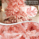 Arbol Navidad Rosa Pino Navideño 2.10m Frondoso 1256 Ramas