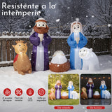 Inflable Navidad Nacimiento 1.8m Exterior Jardin Luz Led