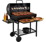 Asador Carbon Ahumador Parrilla 70cm Mesa Frontal + Cenicero