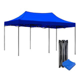 Carpa Toldo 6x3 Mts Plegable Impermeable Reforzado Retractil Azul
