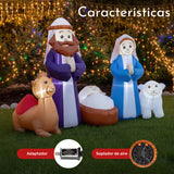 Inflable Navidad Nacimiento 1.8m Exterior Jardin Luz Led