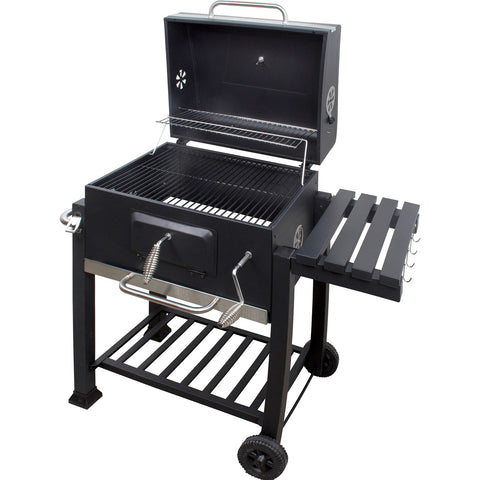 Asador Ahumador Carbon Para Carne Parrilla Resistente Acero