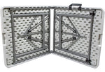Mesa Plegable 1.22m Plastico Tipo Portafolio Jardin Eventos