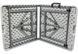 Mesa Plegable 1.22m Plastico Tipo Portafolio Jardin Eventos