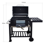 Asador Ahumador Carbon Para Carne Parrilla Resistente Acero