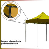 Carpa Toldo 3x3 Reforzado Plegable Impermeable Jardin Carpa Amarillo