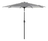 Sombrilla Jardin Exterior Playa 2.70m 45° Inclinacion Color Negro Rayado