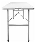 Mesa Plegable 1.22m Plastico Tipo Portafolio Jardin Eventos