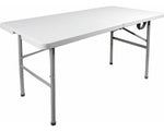 Mesa Plegable 1.22m Plastico Tipo Portafolio Jardin Eventos