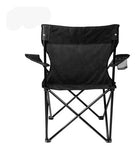 Silla Plegable Con Porta Vasos Para Alberca Playa Jardin Silla Negra