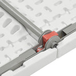 Mesa Plegable 122 Cm Altura Ajustable Tipo Portafolio Color Blanco