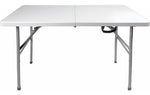 Mesa Plegable 1.22m Plastico Tipo Portafolio Jardin Eventos