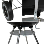 Parrilla Movil Asador Carbon Jumbo Premium Diametro 22