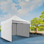 Carpa Toldo 3x3 Mts Plegable Lona Impermeable Con Paredes Blanca