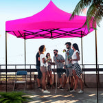 Carpa Toldo 3x3 Reforzado Plegable Impermeable Jardin Carpa Rosa