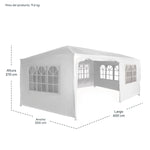 Toldo Reforzado 3x6 Metros Carpa Blanco Eventos 6 X 3