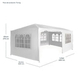 Toldo Reforzado 3x6 Metros Carpa Blanco Eventos 6 X 3