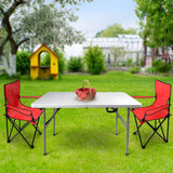 Mesa Plegable 1.22m Plastico Tipo Portafolio Jardin Eventos