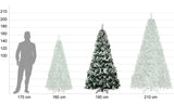 Arbol Navidad Artificial Nevado 1.90 M Follaje Jardimex Pino
